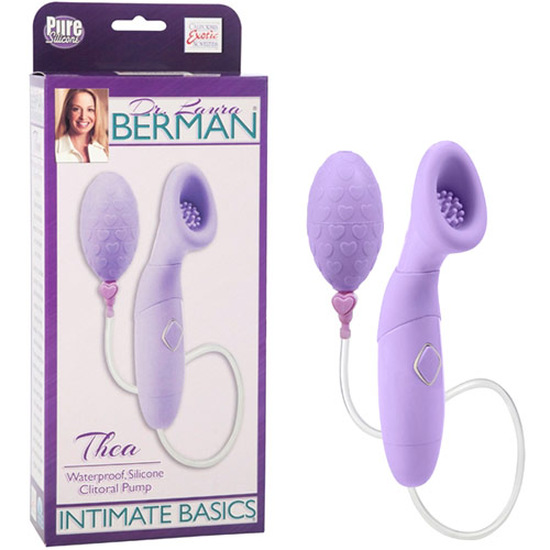 Dr. Laura Berman Intimate Basics Collection Thea Waterproof Silicone Clitoral Pump, California Exotic Novelties