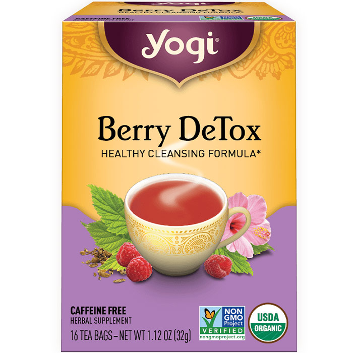 Berry DeTox Tea, Healthy Cleansing Formula, 16 Tea Bags, Yogi Tea