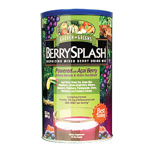 Garden Greens BerrySplash Energizing Mixed Berry Drink Mix (Berry Splash) 669 g, Garden Greens