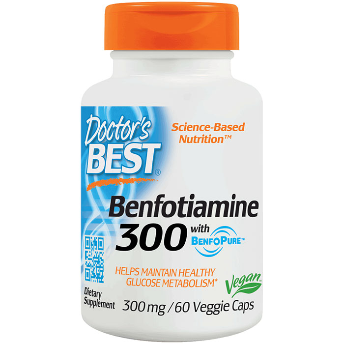 Benfotiamine 300 mg, 60 Veggie Capsules, Doctors Best