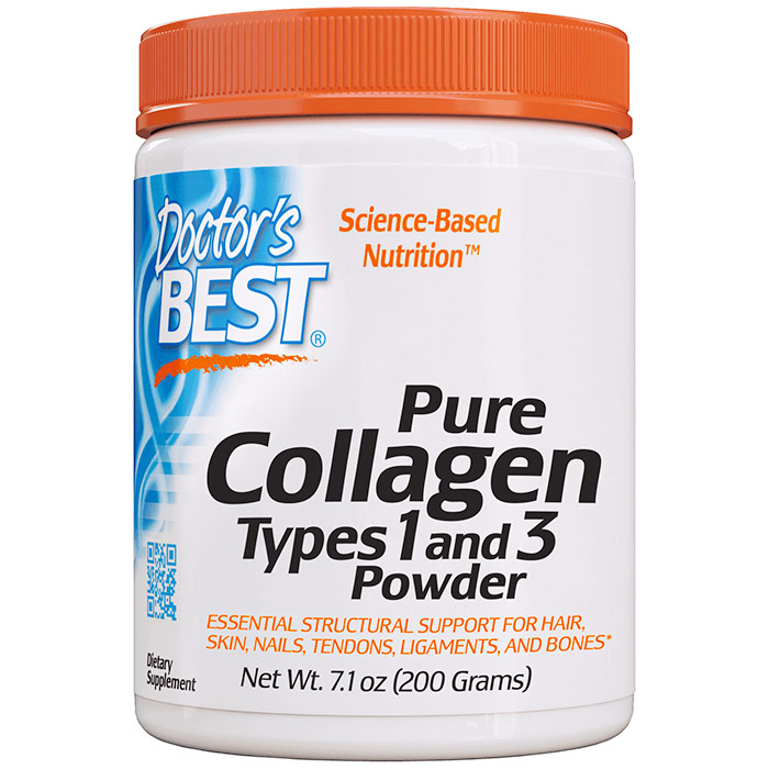 Collagen Types 1 & 3 Powder, 200 g (30 Servings), Doctors Best