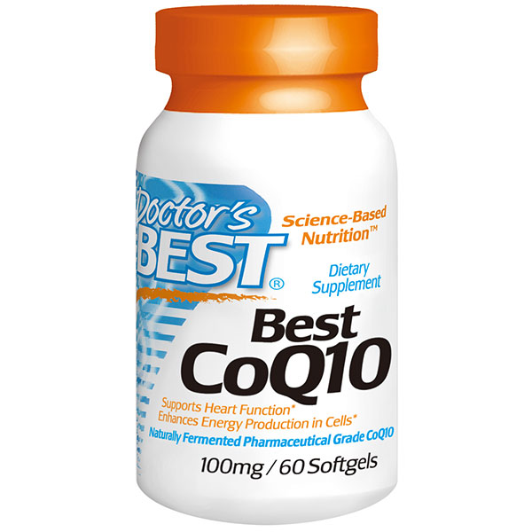 Doctor's Best Best CoQ10 100 mg, 60 Softgels, Doctor's Best