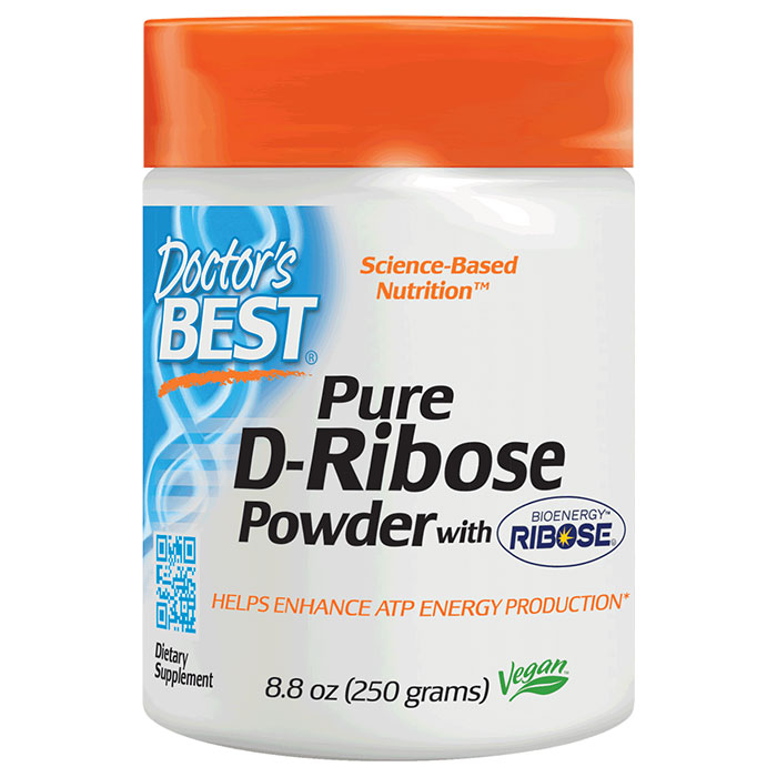 D-Ribose Powder, with BioEnergy Ribose, 250 g (50 Servings), Doctors Best