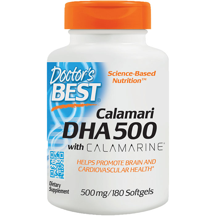 DHA 500 mg from Calamari, 180 Softgels, Doctors Best