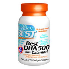 Doctor's Best Best DHA 500 mg from Calamari, 30 Softgels, Doctor's Best