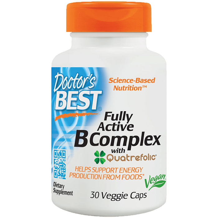 Fully Active B Complex, 30 Vegetarian Capsules, Doctors Best