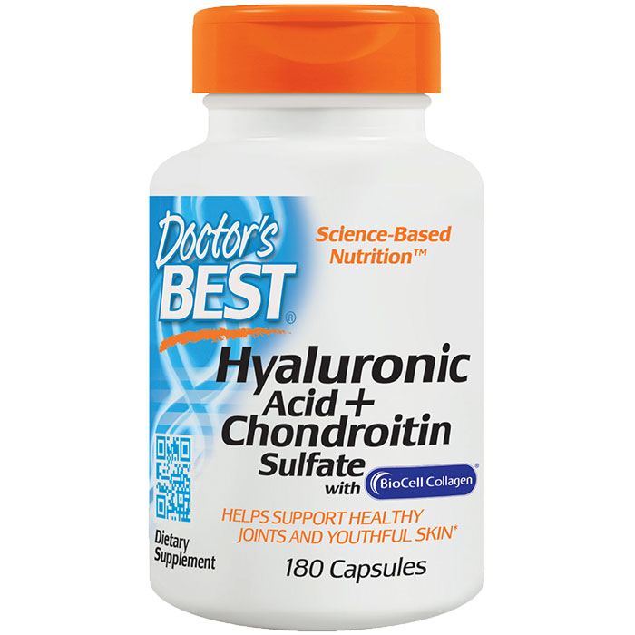 Hyaluronic Acid + Chondroitin Sulfate Caps, 180 Capsules, Doctors Best