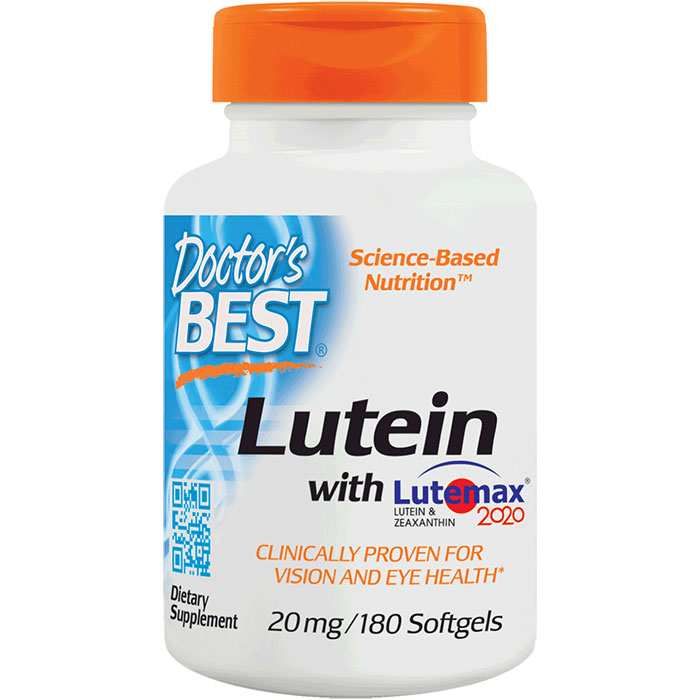 Lutein with Lutemax, 20 mg, 180 Softgels, Doctors Best