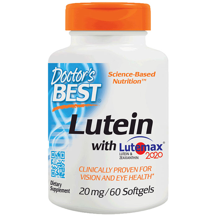 Lutein with Lutemax, 20 mg, 60 Softgels, Doctors Best
