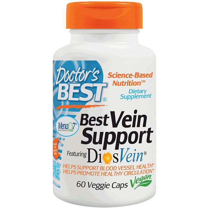 Vein Support featuring DiosVein and MenaQ7, 60 Veggie Capsules, Doctors Best