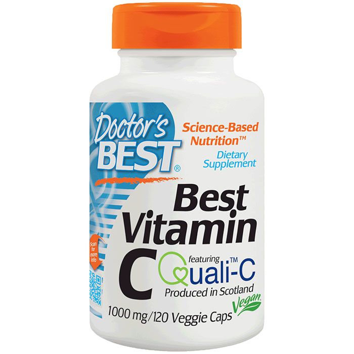 Vitamin C 1000 mg with Quali-C, 120 Vegetarian Capsules, Doctors Best