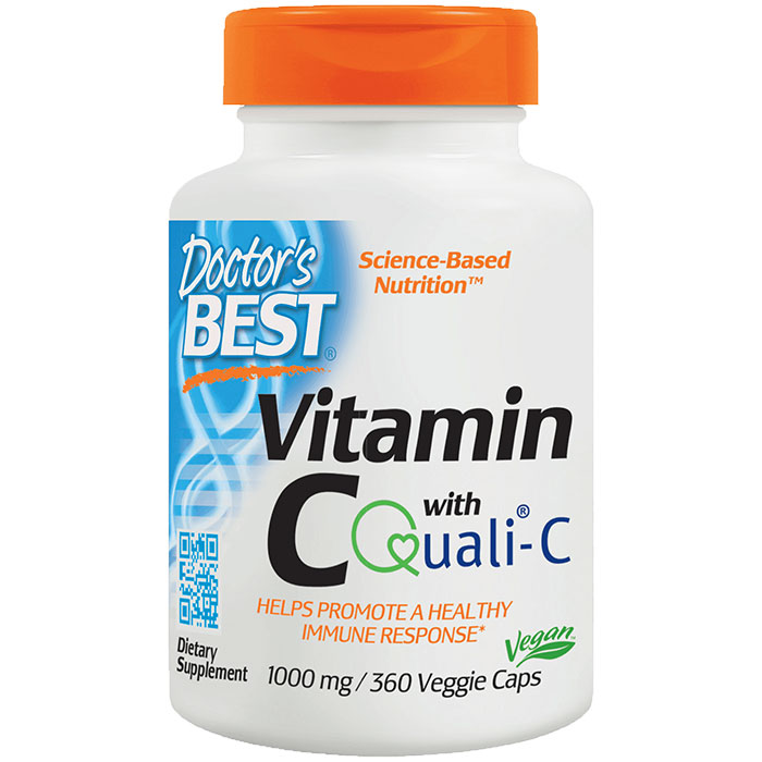 Vitamin C with Quali-C 1000 mg, Value Size, 360 Vegetarian Capsules, Doctors Best