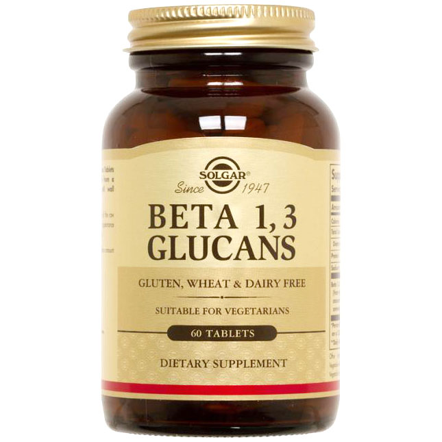 Beta 1,3 Glucans, 60 Tablets, Solgar