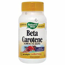 Nature's Way Beta Carotene 25,000 IU 100 softgels from Nature's Way