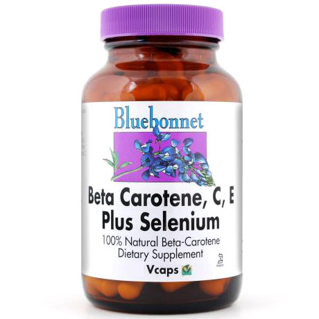 Beta Carotene, C, E Plus Selenium, 120 Vcaps, Bluebonnet Nutrition