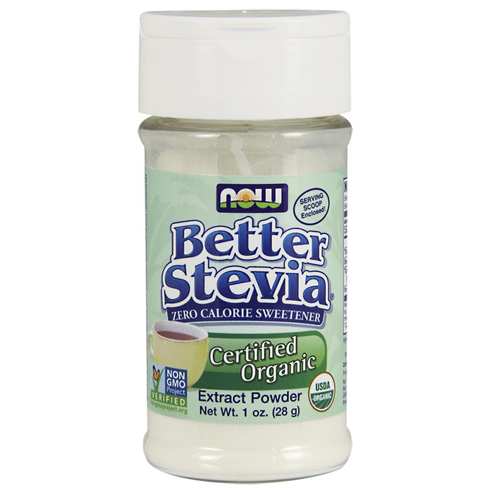 Organic Better Stevia Extract Powder, 4 oz, NOW Foods