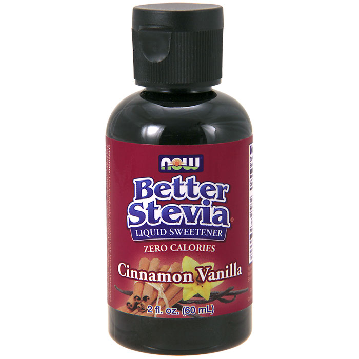 Better Stevia Liquid Sweetener - Cinnamon Vanilla Flavor, 2 oz, NOW Foods