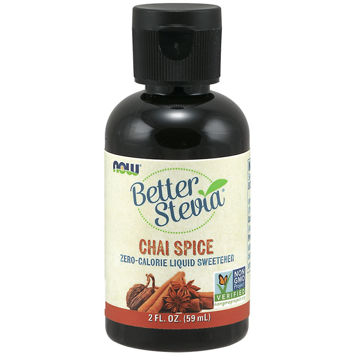 BetterStevia Liquid Stevia - Chai Spice Flavor, 2 oz, NOW Foods