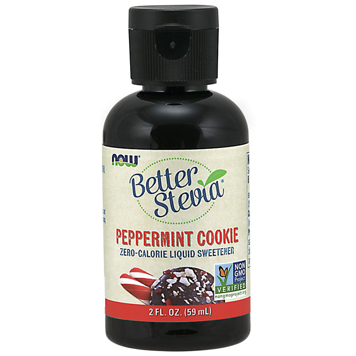 BetterStevia Liquid Stevia - Peppermint Cookie Flavor, 2 oz, NOW Foods