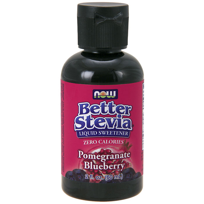 Better Stevia Liquid Sweetener - Pomegranate Blueberry Flavor, 2 oz, NOW Foods