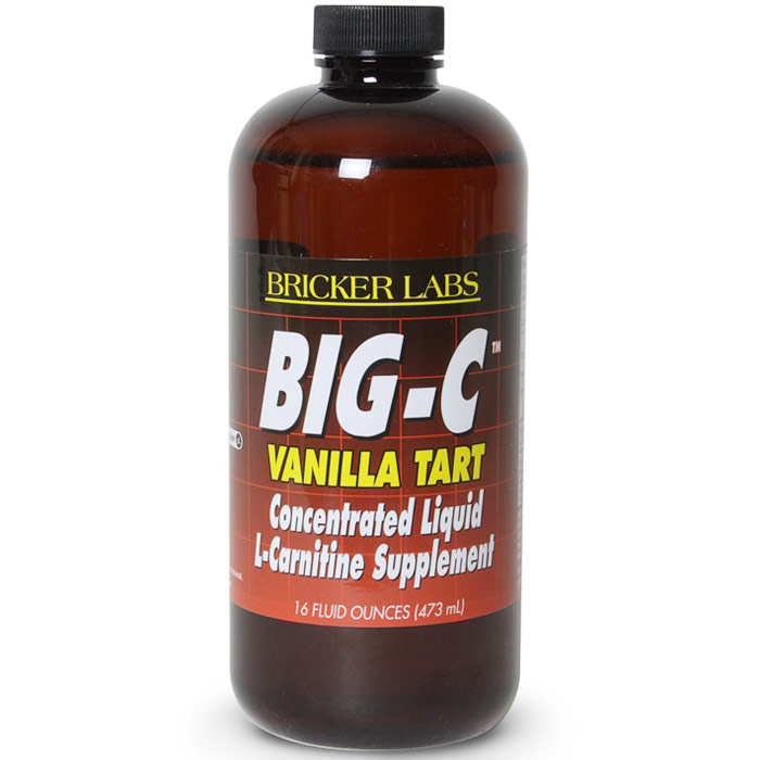 Big-C, Concentrated Liquid L-Carnitine Supplement, Vanilla Tart Flavor, 16 oz, Bricker Labs