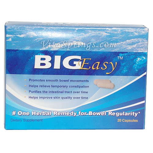 BigEasy, No.1 Herbal Formula for Bowel Regularity, 20 Capsules, Everaccent