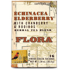 Echinacea Elderberry Tea, 16 Tea Bags, Flora Health