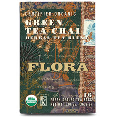 Green Tea Chai, 16 Tea Bags, Flora Health