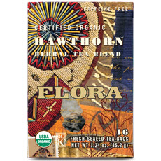 Hawthorn Tea, 16 Tea Bags, Flora Health