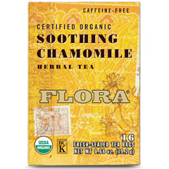 Soothing Chamomile Tea, 16 Tea Bags, Flora Health