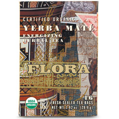 Yerba Mate Tea, 16 Tea Bags, Flora Health