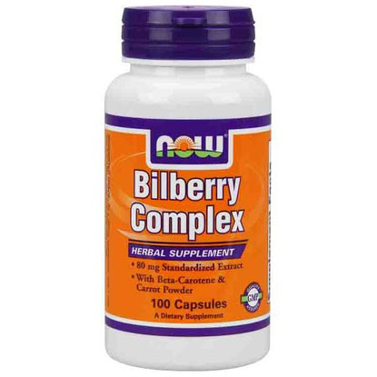 Bilberry Complex 100 Caps, NOW Foods