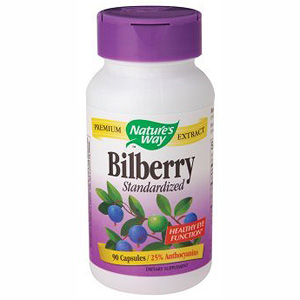 Bilberry Extract Standardized 60 caps from Natures Way