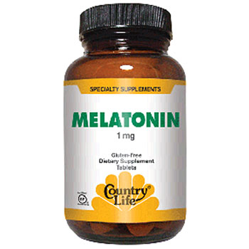 Country Life Melatonin 1 mg, 60 Tablets, Country Life