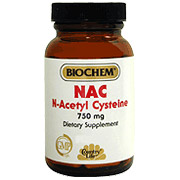 Biochem NAC (N-Acetyl Cysteine) 750 mg 30 Vegicaps, Country Life