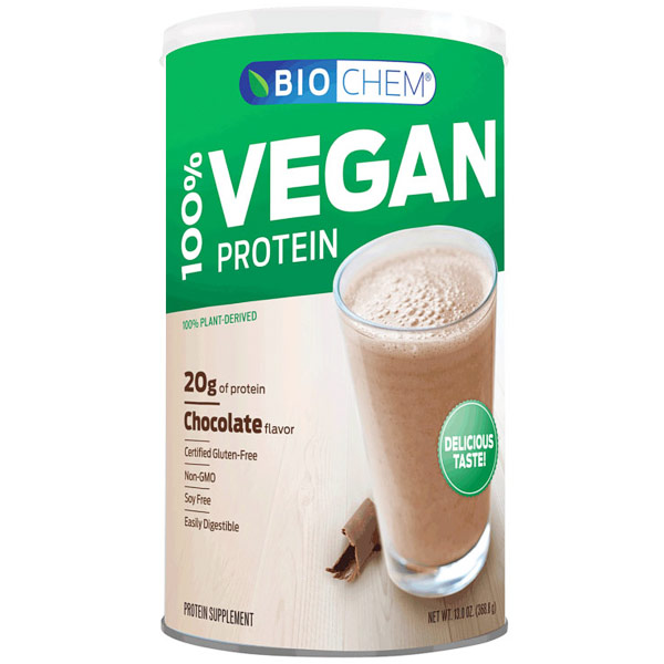 Biochem Sports 100% Vegan Protein, Chocolate Flavor, 13 oz (369 g)