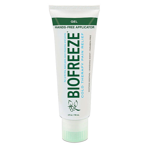 Biofreeze Pain Relieving Gel Tube with Hands Free Applicator, 4 oz
