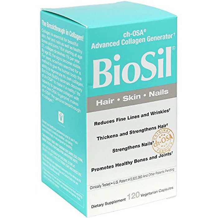 BioSil - Hair Skin Nails, 120 Vegetarian Capsules