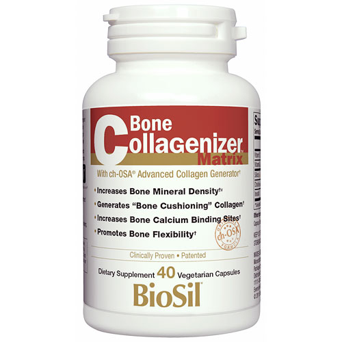 BioSil Bone Collagenizer Matrix, with ch-OSA Advanced Collagen Generator, 40 Vegetarian Capsules