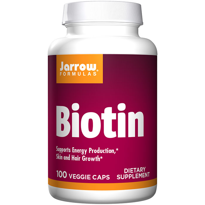 Biotin, 5 mg ( 5000 mcg ) 100 capsules, Jarrow Formulas