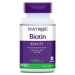 Biotin 1000 mcg, 100 Tablets, Natrol