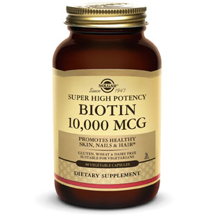 Biotin 10,000 mcg, 120 Vegetable Capsules, Solgar