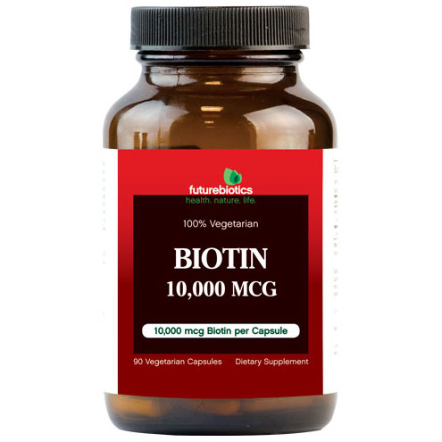 Biotin 10,000 mcg, 90 Vegetarian Capsules, FutureBiotics