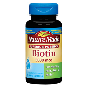 Nature Made Biotin 5000 mcg, 50 Liquid Softgels