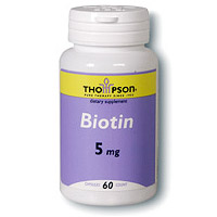 Biotin 5mg 60 caps, Thompson Nutritional Products