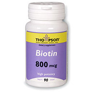 Biotin 800mcg 90 tabs, Thompson Nutritional Products