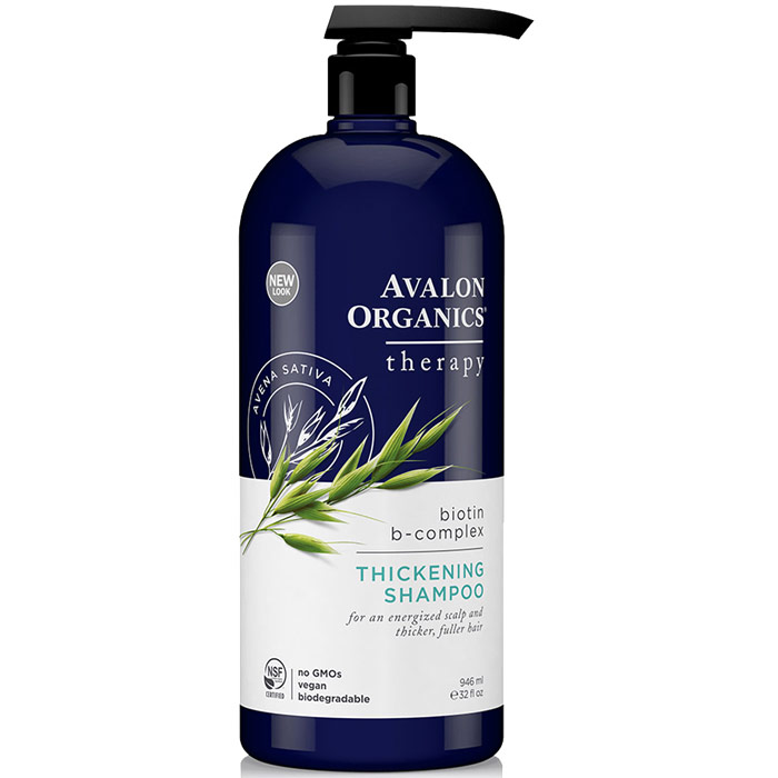 Biotin B-Complex Therapy Thickening Shampoo, 32 oz, Avalon Organics