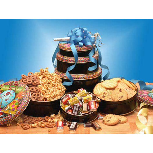 Elegant Gift Baskets Online Birthday Treats Gourmet Gift Tower, Elegant Gift Baskets Online