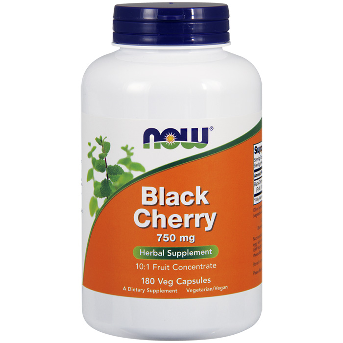 Black Cherry 750 mg, Value Size, 180 Vegetarian Capsules, NOW Foods
