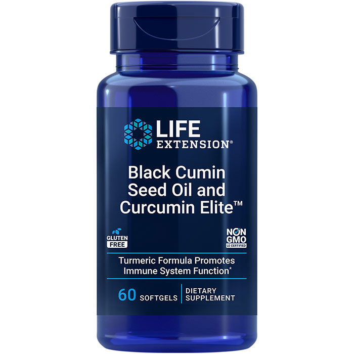 Black Cumin Seed Oil with Bio-Curcumin, 60 Softgels, Life Extension